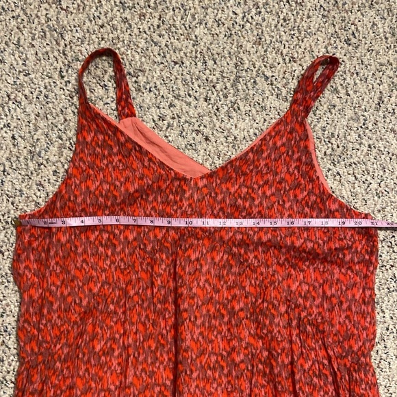 Joie Tea Rose Tiered Sleeveless V-Neck Maxi Dress 100% Cotton size XL - Picture 13 of 14